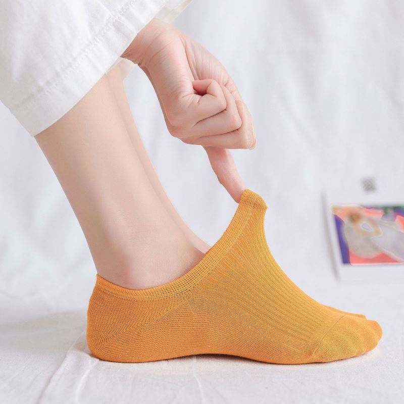 Invisible Sock Solid Color Cotton Breathable Socks.jpg